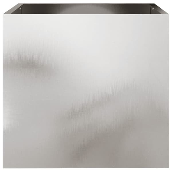 vidaXL Odlingslåda silver 42x40x39 cm rostfritt stål Silver