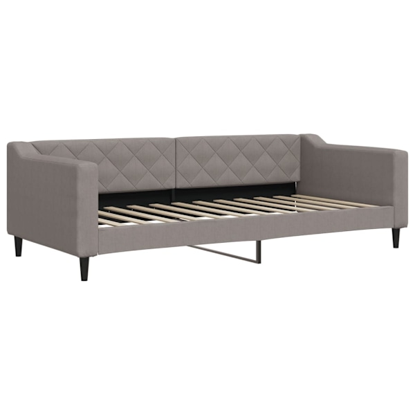 vidaXL Dagbädd utdragbar med lådor taupe 90x200 cm tyg Taupe