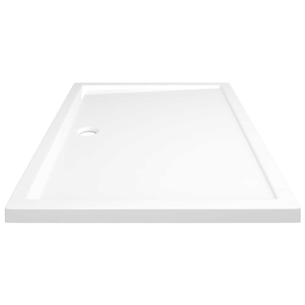 vidaXL Duschkar rektangulärt ABS vit 80x120 cm Vit