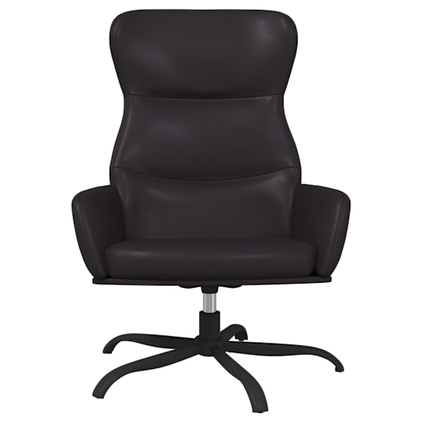 vidaXL Reclinerfåtölj svart konstläder Svart