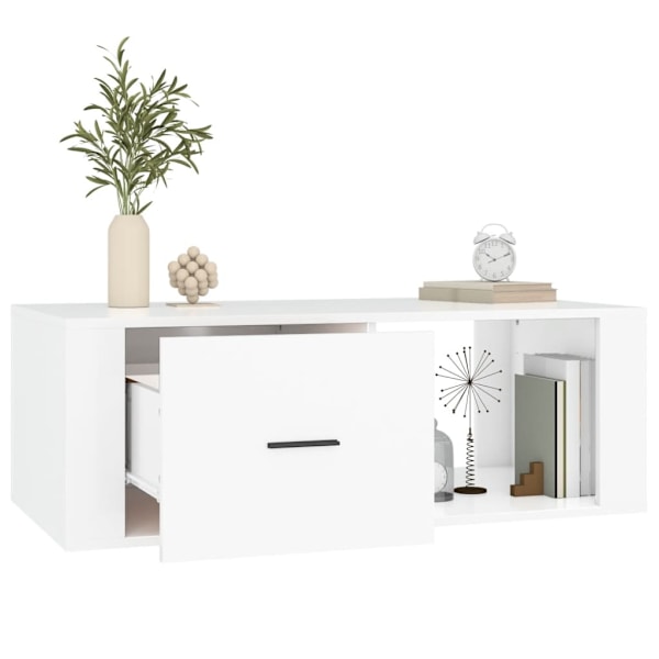 vidaXL Soffbord vit 100x50,5x35 cm konstruerat trä Vit