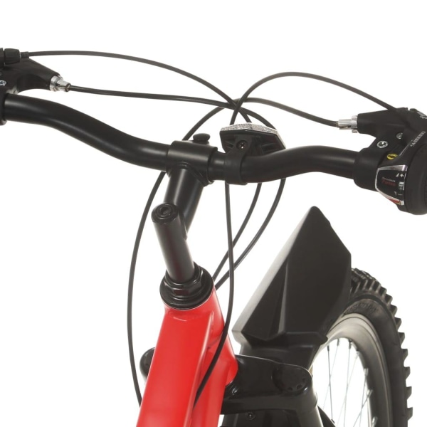 vidaXL Mountainbike 21 växlar 26-tums däck 36 cm röd Röd