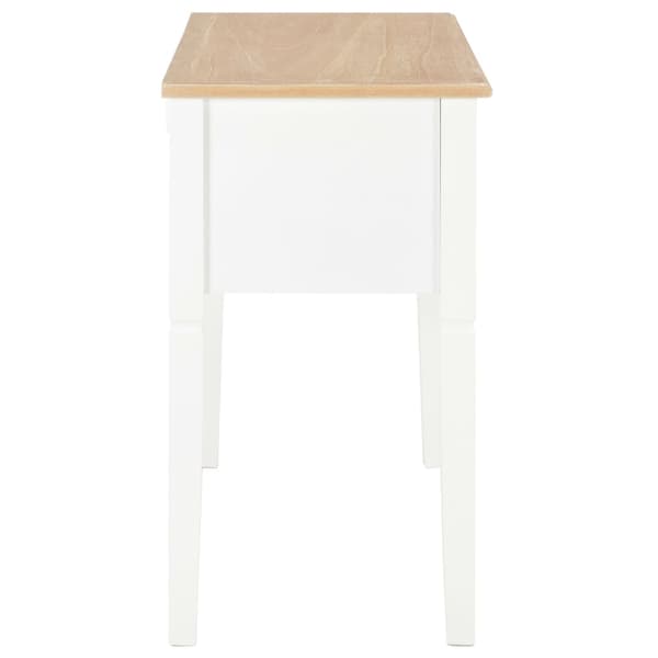 vidaXL Skrivbord vit 109,5x45x77,5 cm trä Vit