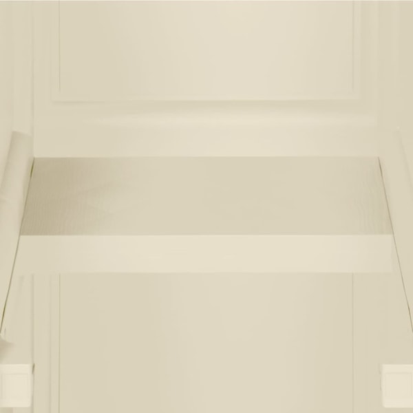 vidaXL Plastskåp 40x43x125 cm träimitation kaninvit Vit