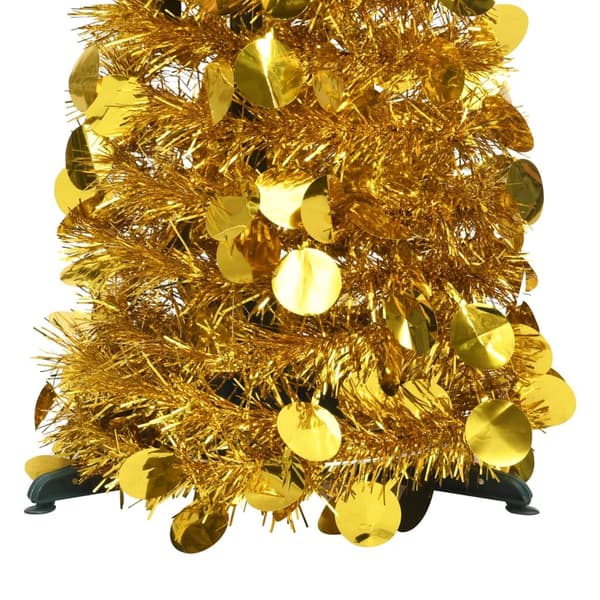 vidaXL Pop-up plastgran guld 180 cm PET Guld