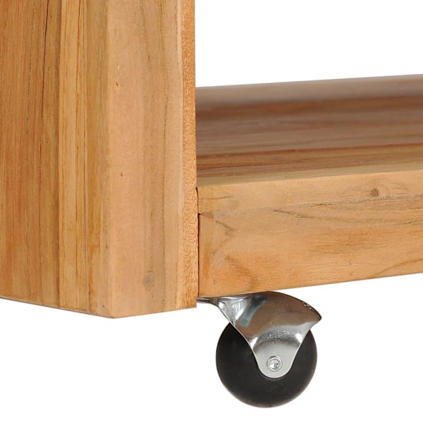 vidaXL Soffbord 80x80x40 cm massiv teak Brun
