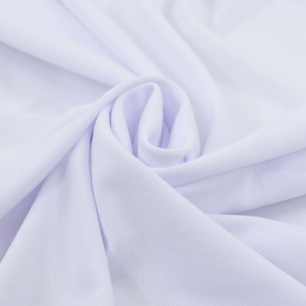 vidaXL Bordsöverdrag 2 st stretch golvlångt vit 120x60,5x74 cm Vit