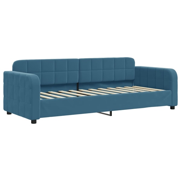 vidaXL Dagbädd utdragbar med lådor blå 80x200 cm sammet Blå