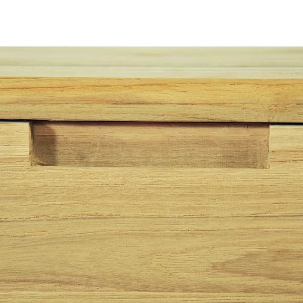 vidaXL Soffbord 80x80x40 cm massivt teakträ Brun
