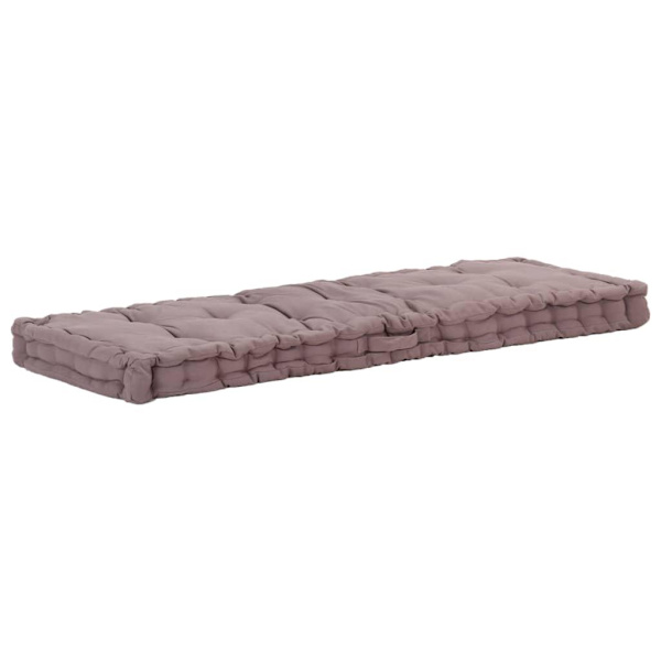 vidaXL Dyna till pallsoffa 2 st bomull taupe Taupe