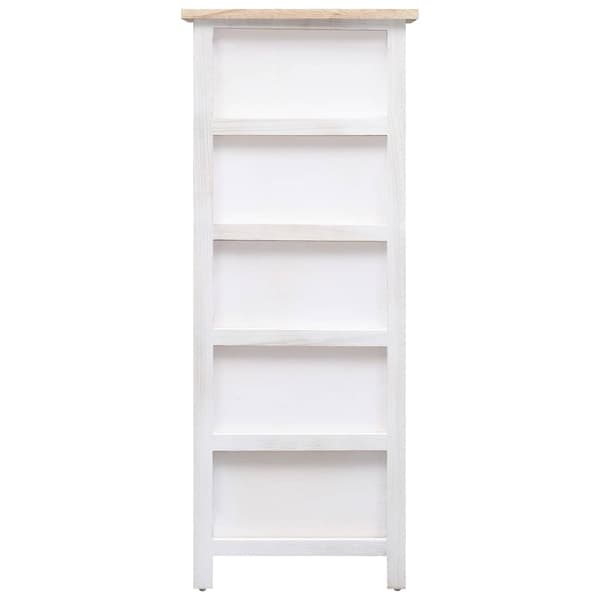 vidaXL Sidoskåp 35x25x87 cm kejsarträ Vit