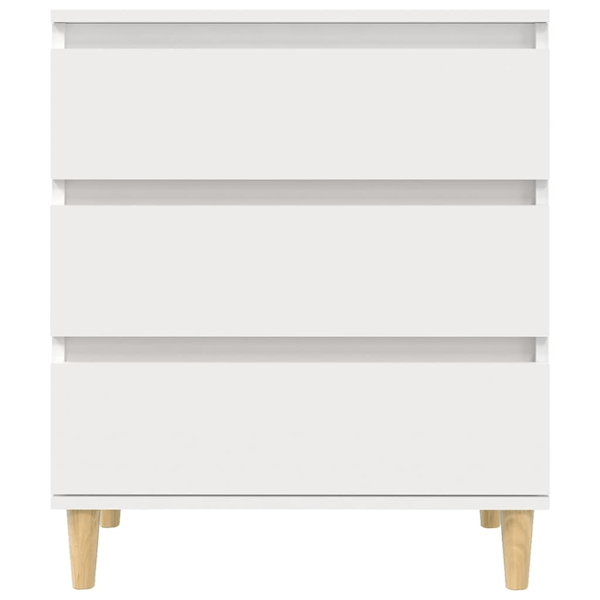 vidaXL Byrå vit 60x35x70 cm konstruerat trä Vit