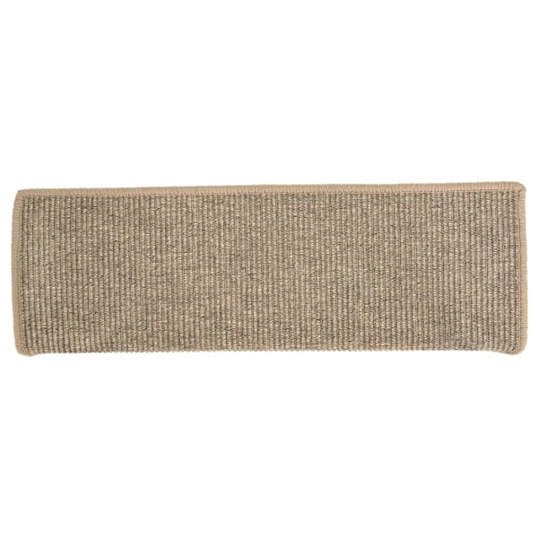 vidaXL Trappstegsmattor självhäftande 15 st mörk beige 65x21x4 cm Beige
