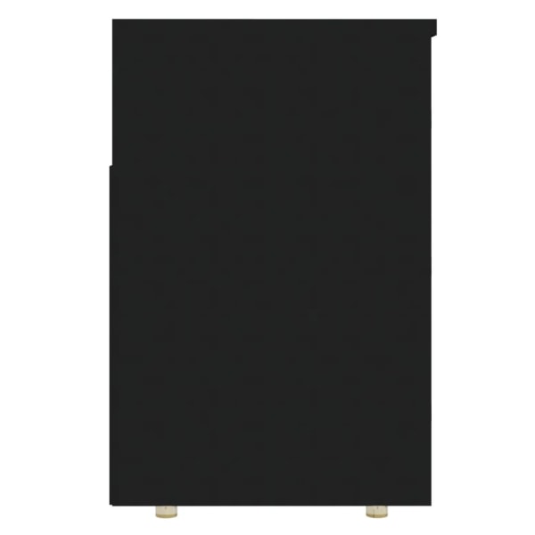 vidaXL Skobänk svart 105x30x45 cm spånskiva Svart