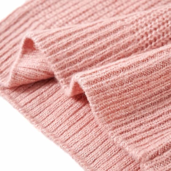 vidaXL Stickad väst för barn ljusrosa 116 Rosa