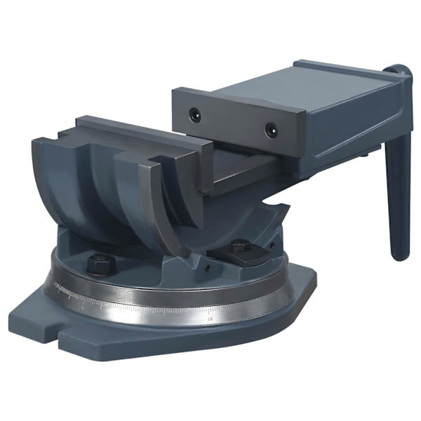 vidaXL Vinklingsbart skruvstycke 2 axlar 160 mm