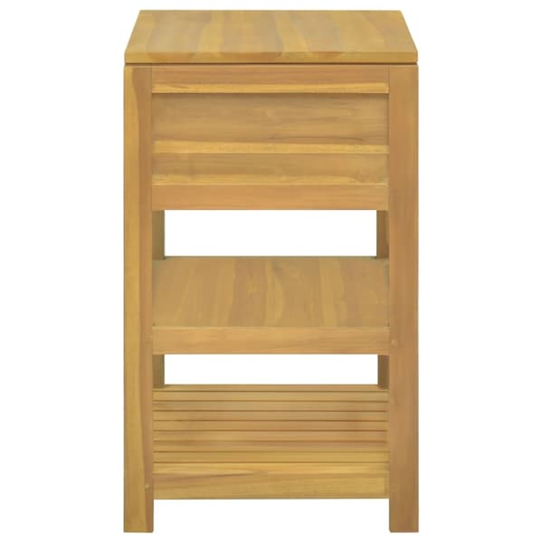 vidaXL Badrumsskåp 60x45x75 cm massivt teakträ Brun
