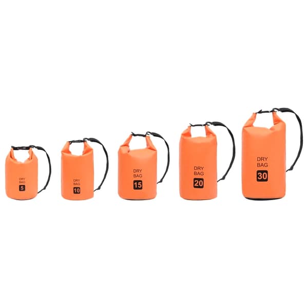 vidaXL Vattentät packpåse orange 15 L PVC