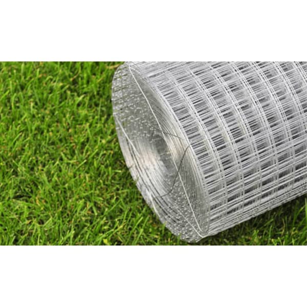 vidaXL Hönsnät galvaniserat stål 10x1 m silver Silver