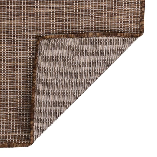 vidaXL Utomhusmatta plattvävd 120x170 cm brun Brun