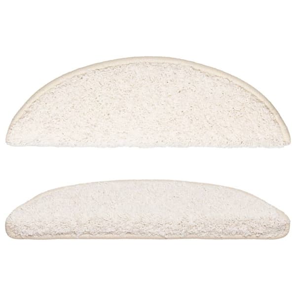 vidaXL 15 st Trappstegsmattor vit 56x20 cm Vit