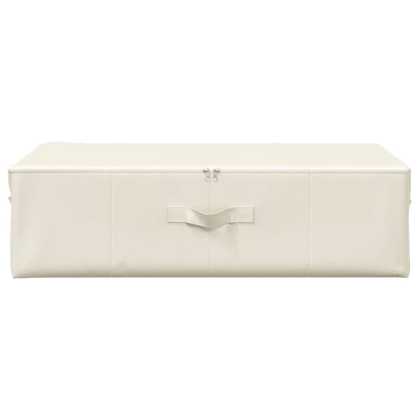vidaXL Förvaringslåda tyg 70x40x18 cm gräddvit Creme