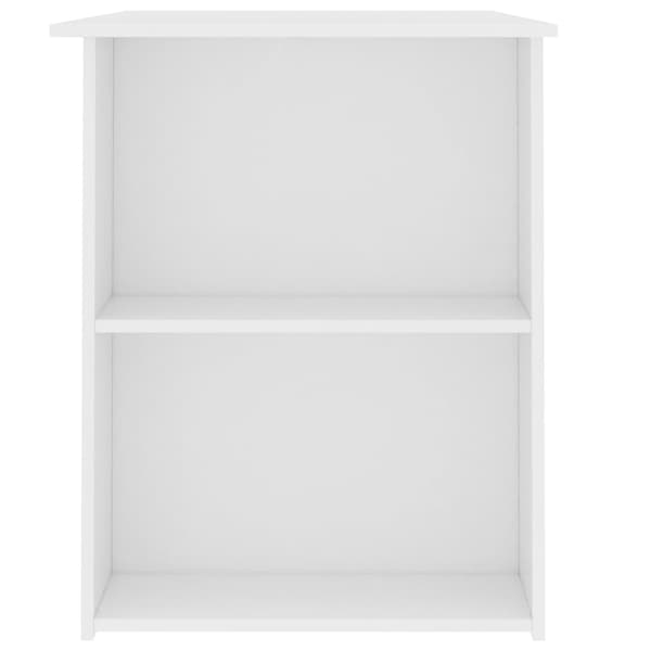 vidaXL Skrivbord vit 110x60x73 cm konstruerat trä Vit