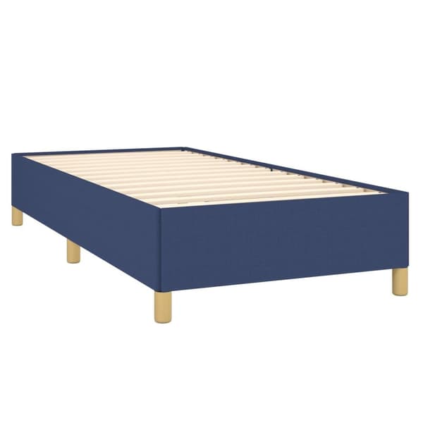 vidaXL Sängram blå tyg 100x200 cm Blå