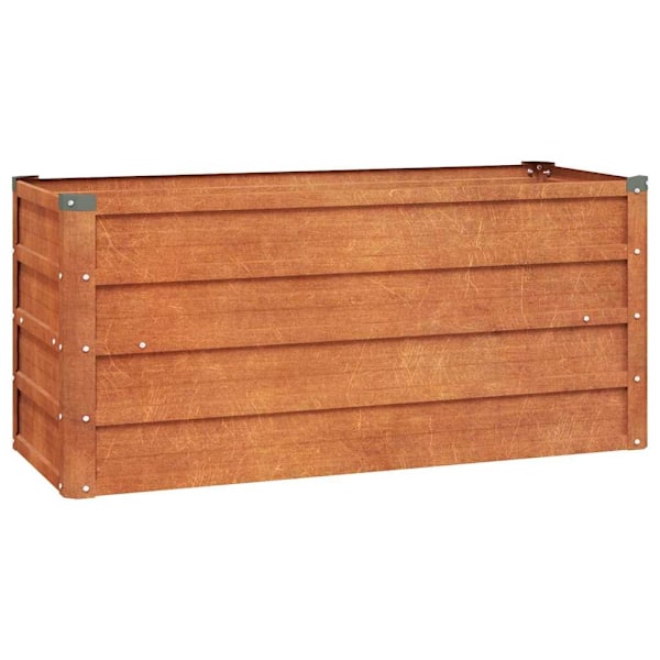 vidaXL Odlingslåda rostig 100x40x45 cm rosttrögt stål Brun