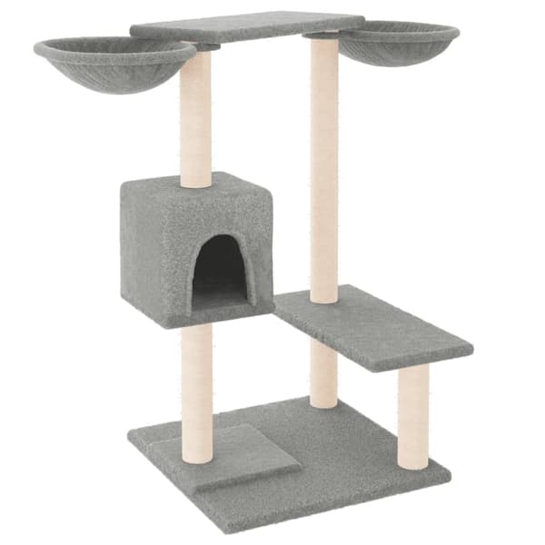 vidaXL Katträd med klöspelare ljusgrå 82 cm Grå