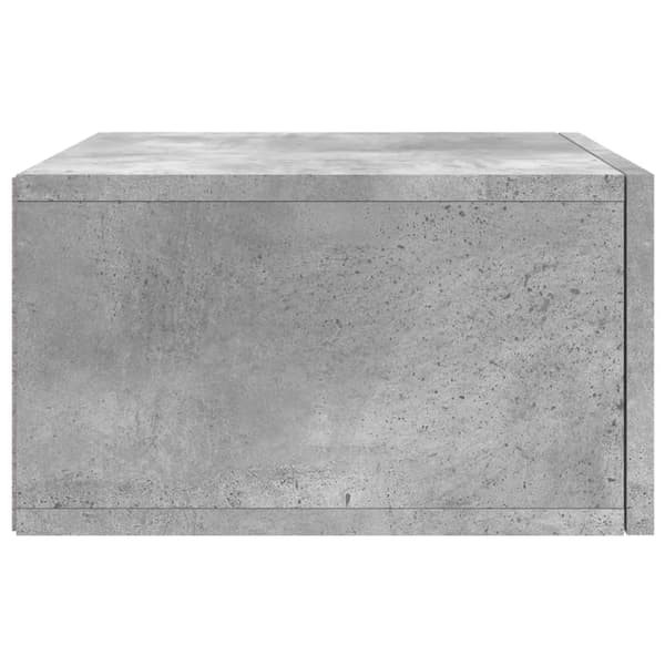 vidaXL Väggmonterade sängbord 2 st betonggrå 35x35x20 cm Grå