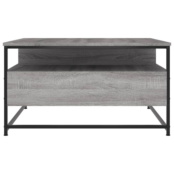 vidaXL Soffbord grå sonoma 80x80x45 cm konstruerat trä Grå