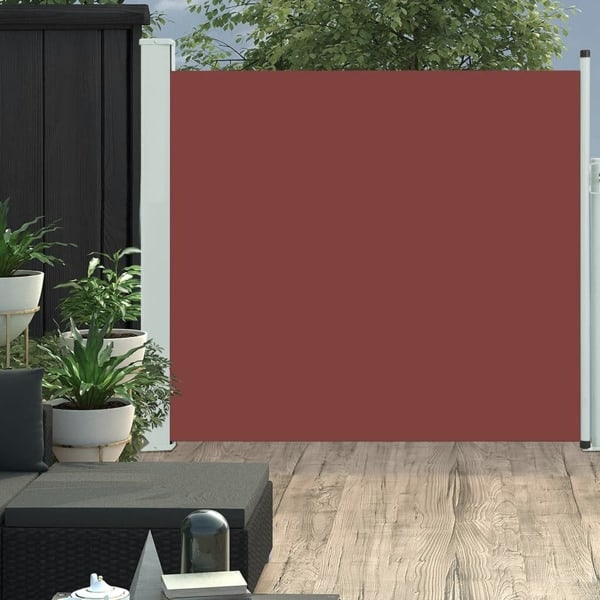 vidaXL Infällbar sidomarkis 170x300 cm brun Brun