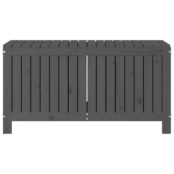 vidaXL Dynbox svart 115x49x60 cm massiv furu Grå
