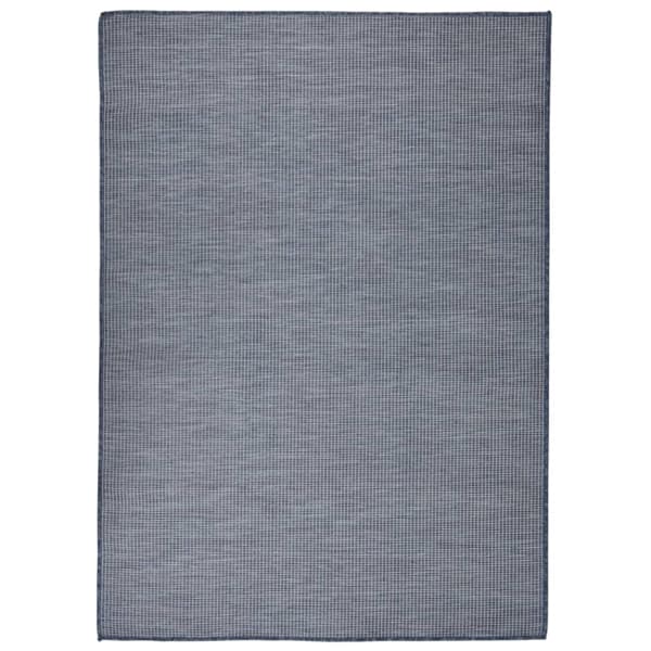 vidaXL Utomhusmatta plattvävd 200x280 cm blå Blå