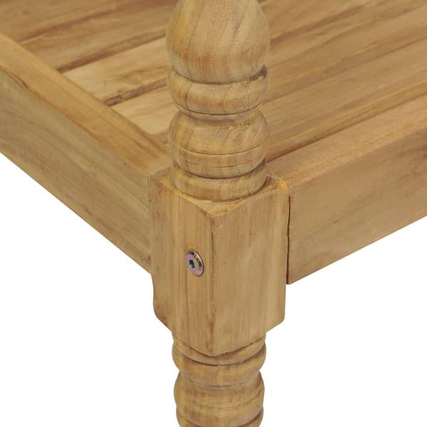 vidaXL Bataviastolar med dynor 8 st massiv teak Vit