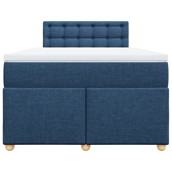 vidaXL Ramsäng med madrass blå 120x190 cm tyg Blå