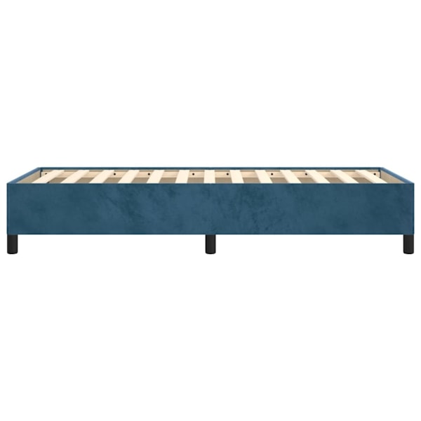 vidaXL Sängram mörkblå 90x190 cm sammet Blå