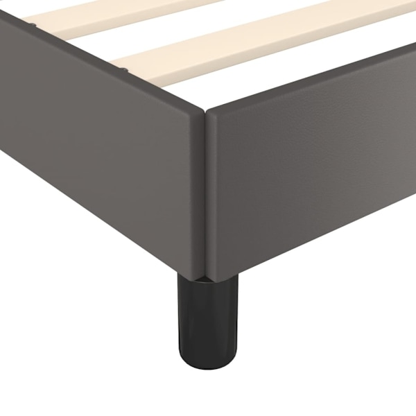 vidaXL Sängram grå 140x190 cm konstläder Grå
