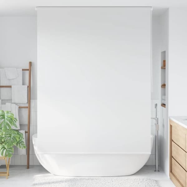 vidaXL Rullgardin för dusch 140x240 cm vit Vit