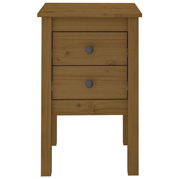 vidaXL Sängbord honungsbrun 40x35x61,5 cm massiv furu Brun