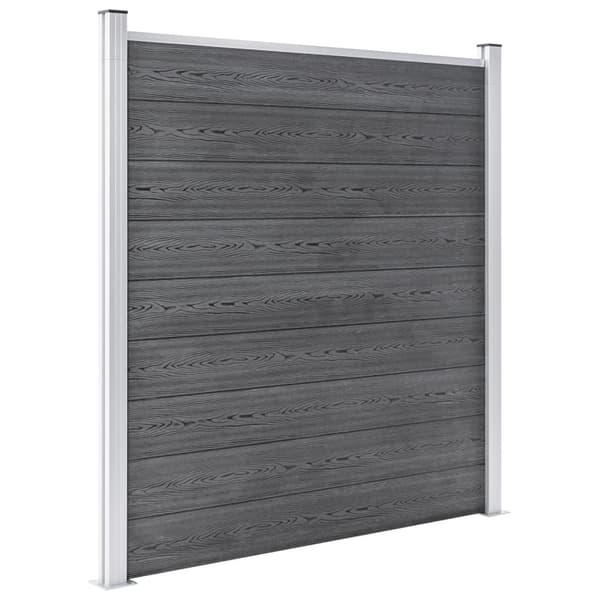 vidaXL Staketpanel WPC 1045x186 cm grå grå