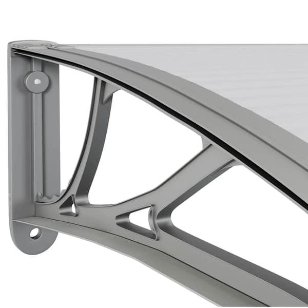vidaXL Entrétak grå 300x100 cm polykarbonat Grå