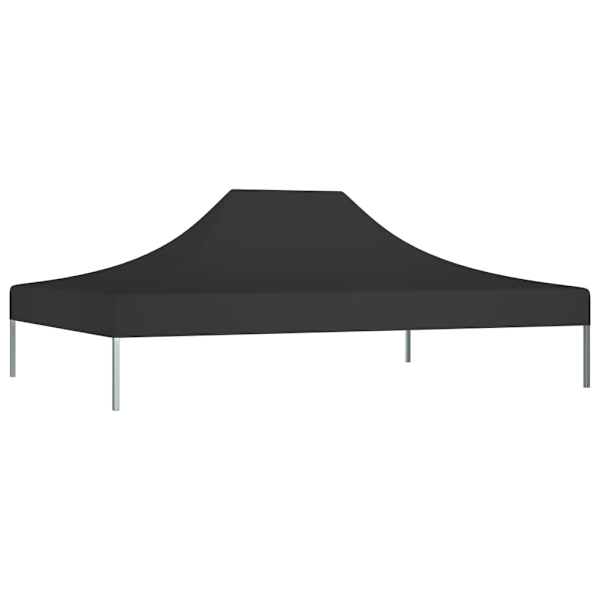 vidaXL Tak till partytält 4x3 m svart 270 g/m² Svart