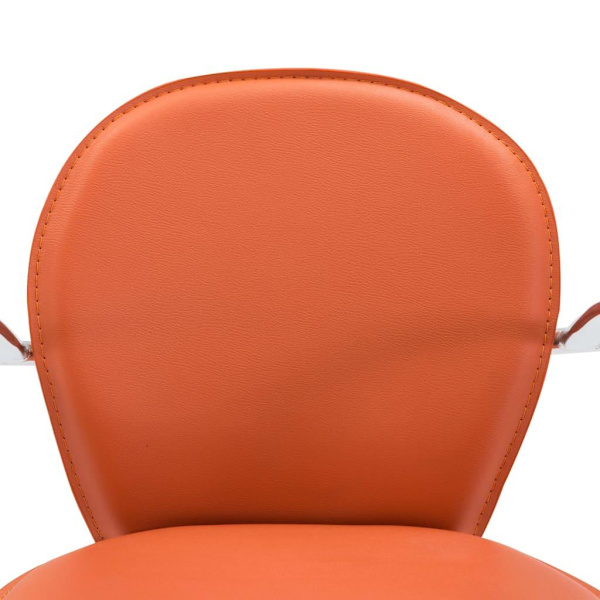 vidaXL Barstolar med armstöd 2 st orange konstläder Orange