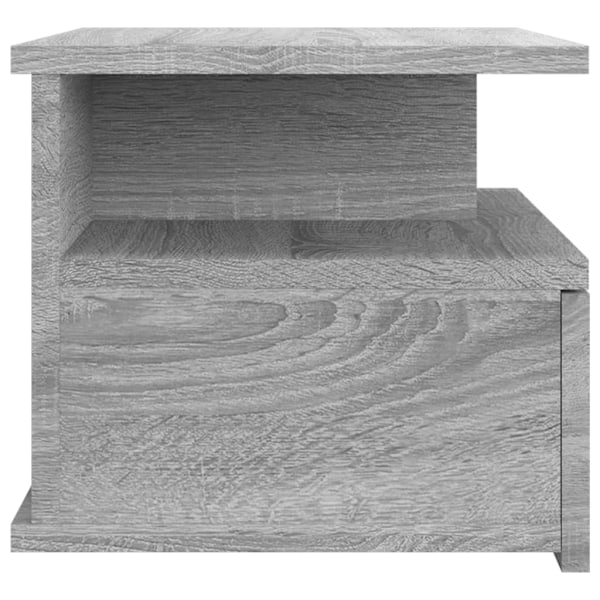 vidaXL Svävande sängbord 2 st grå sonoma 40x31x27 cm konstruerat trä Grå