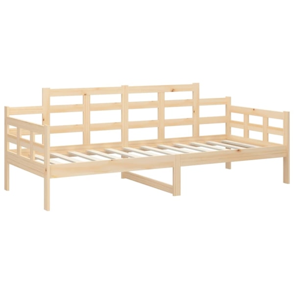 vidaXL Dagbädd 80x200 cm massiv furu Brun