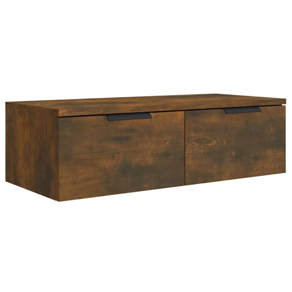 vidaXL Väggskåp 2 st rökfärgad ek 68x30x20 cm konstruerat trä Brun