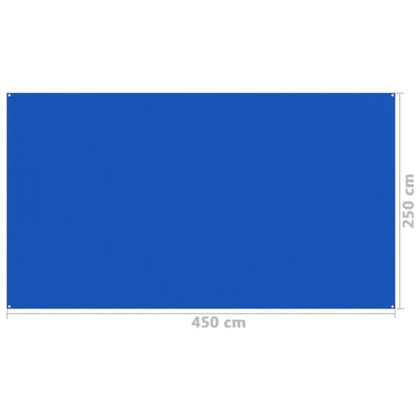 vidaXL Tältmatta 250x450 cm blå