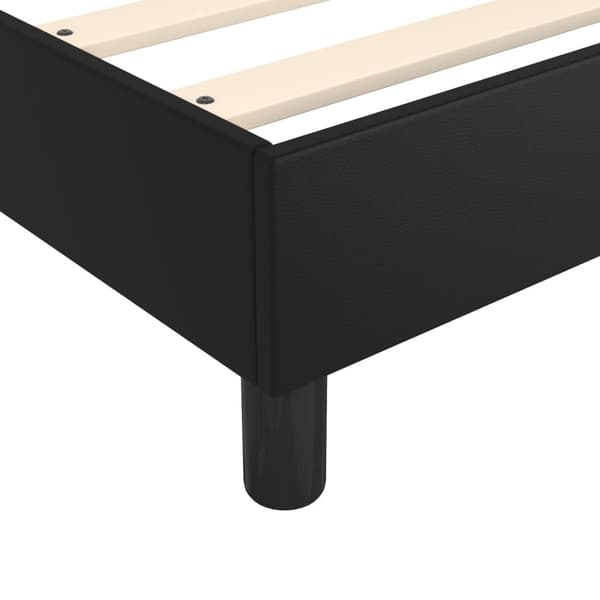 vidaXL Ramsäng svart 90x200 cm konstläder Svart